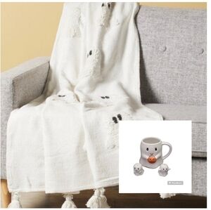 NWT Ghost Halloween Bundle With Rachel Zoe Blanket